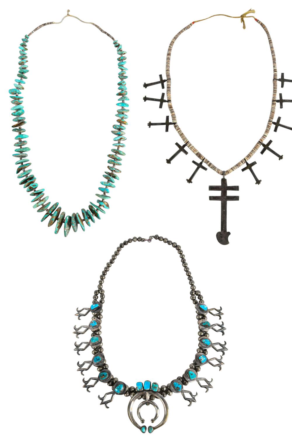 THREE SOUTHWEST NAVAJO STYLE