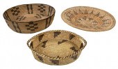 THREE SOUTHWESTERN COILED DECO