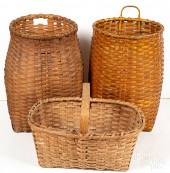 THREE SPLIT OAK BASKETSThree s
