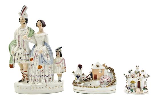 Three Staffordshire Ceramic