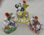 THREE STAFFORDSHIRE CERAMIC SP