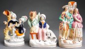 THREE STAFFORDSHIRE CERAMIC SP