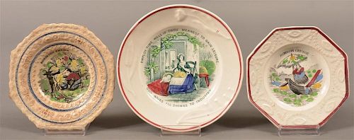 THREE STAFFORDSHIRE CHINA