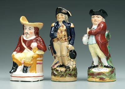 Three Staffordshire figures: Lord