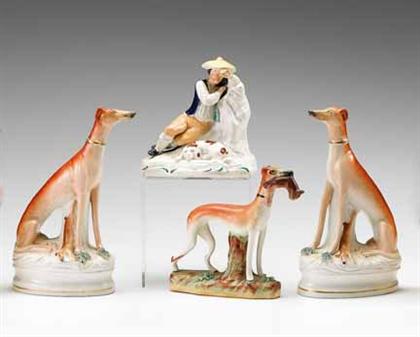 Three Staffordshire hounds and a
