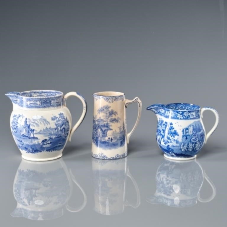 THREE STAFFORDSHIRE POTTERY