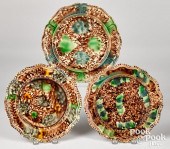 THREE STAFFORDSHIRE TORTOISESH