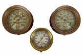 THREE STEAM GAUGES 19TH/EARLY
