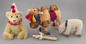 THREE STEIFF CIRCUS ANIMALS IN