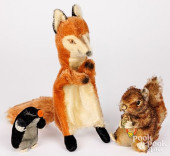 THREE STEIFF MOHAIR ANIMALS<br