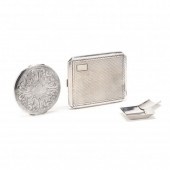THREE STERLING AND .950 SILVER