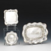 THREE STERLING DISHES BY MERID