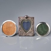 THREE STERLING PHOTO FRAMESThr