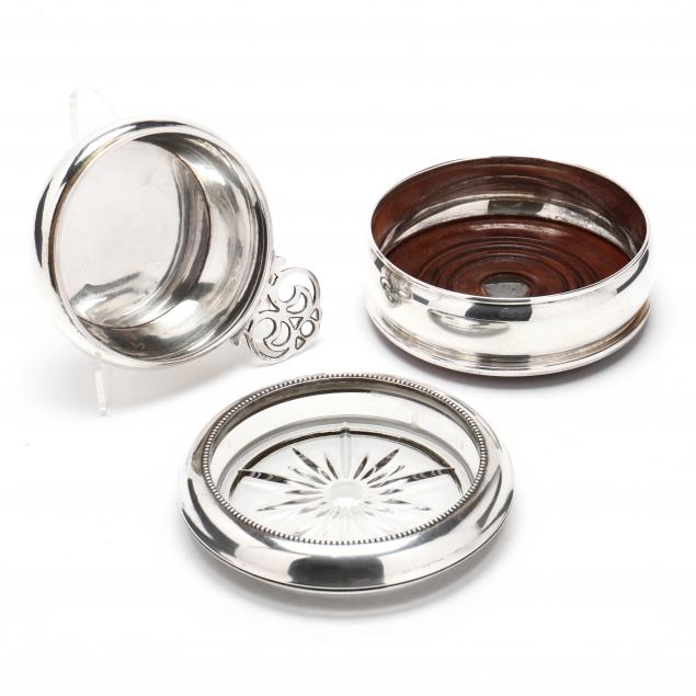 THREE STERLING SILVER AND