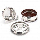 THREE STERLING SILVER AND SILV