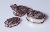 THREE STERLING SILVER FIGURAL