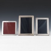 THREE STERLING SILVER FRAMES