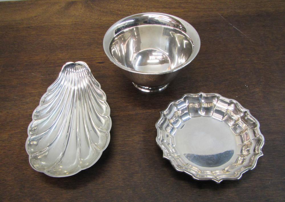 THREE STERLING SILVER HOLLOWWARE