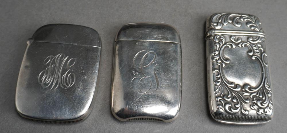 THREE STERLING SILVER MATCH