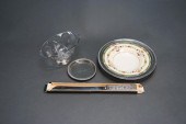 THREE STERLING SILVER MOUNTED