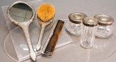 THREE STERLING SILVER MOUNTED