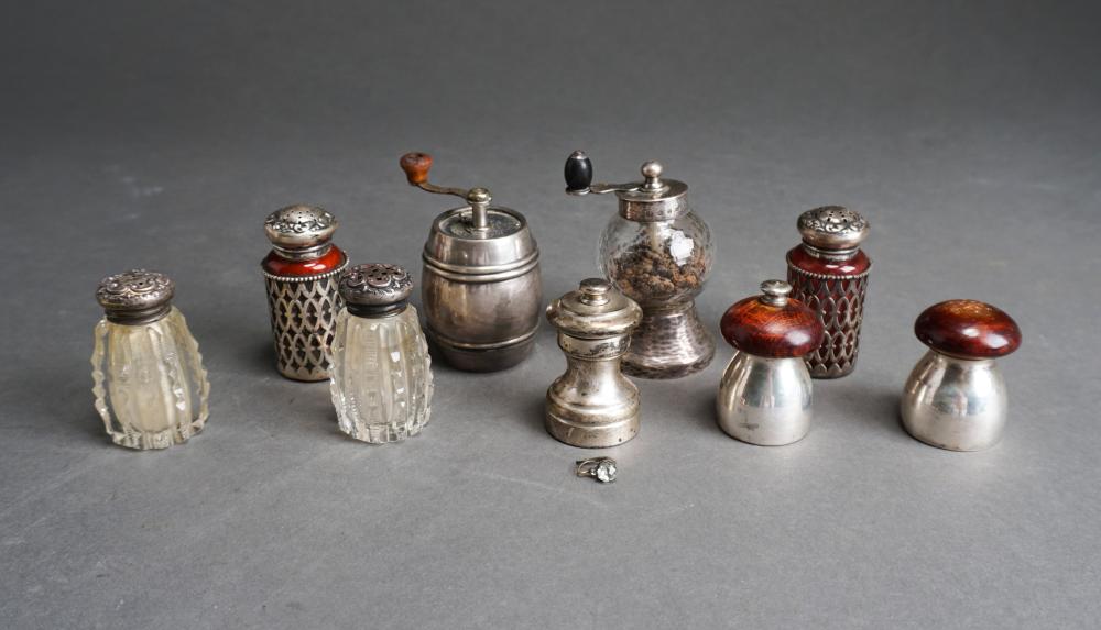 THREE STERLING SILVER MOUNTED