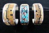 THREE STERLING SILVER NATIVE A