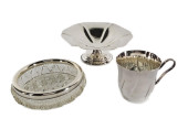 THREE STERLING SILVER OBJECTS