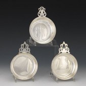THREE STERLING SILVER PORRINGE