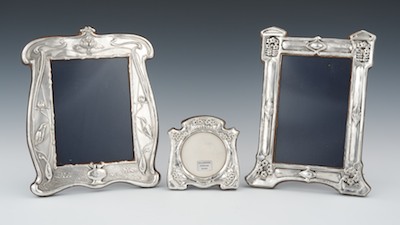 Three Sterling Silver Repousse