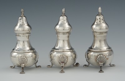 Three Sterling Silver Salt