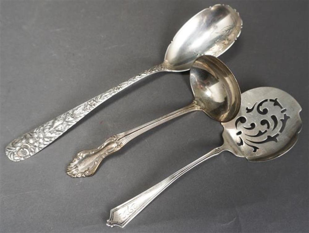 THREE STERLING SILVER SERVING