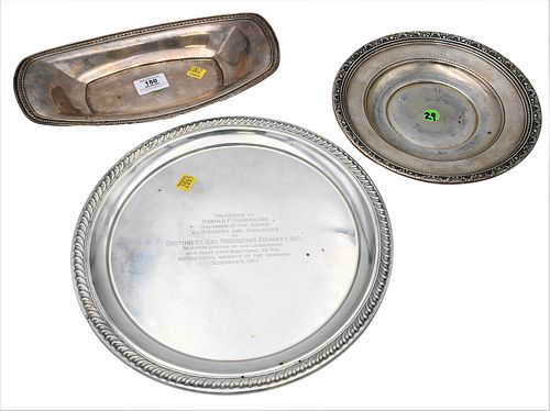THREE STERLING SILVER SERVING