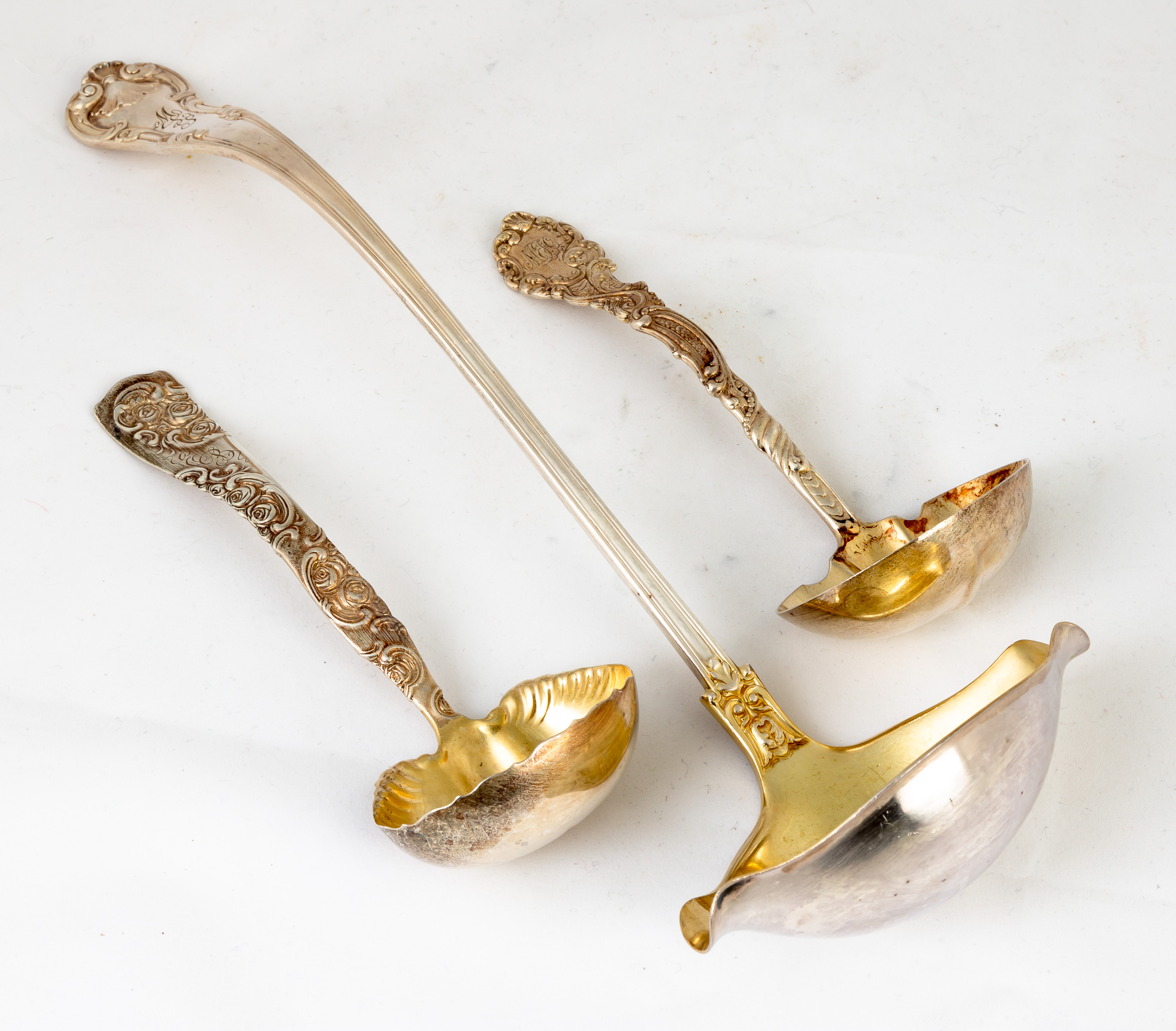 THREE STERLING SILVER SERVING