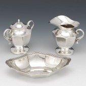 THREE STERLING SILVER SERVING