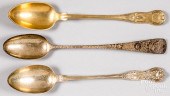 THREE STERLING SILVER STUFFING