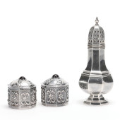 THREE STERLING SILVER TABLE AC