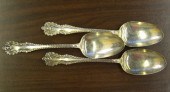 Three Sterling Silver Tablespo