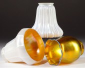 Three Steuben Art Glass Shades