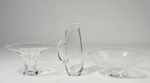 THREE STEUBEN GLASS PIECESThre