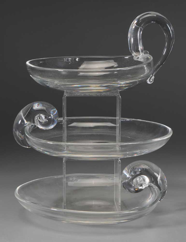 Three Steuben Olive Dishes