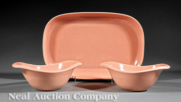 Three Steubenville Pottery Table