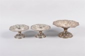 THREE STIEFF SILVER REPOUSSE T