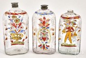 THREE STIEGEL TYPE ENAMELED BO