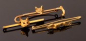 Three stock pins/bar brooches