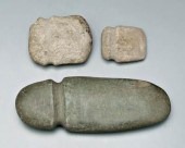 Three stone celts: largest fou
