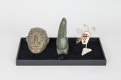 THREE STONE OR BONE CARVINGS I