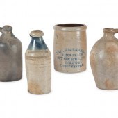 Three Stoneware Jugs and One C