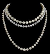 THREE STRANDS OF PEARLS65 roun