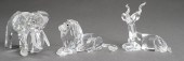 THREE SWAROVSKI CRYSTAL 'INSPI